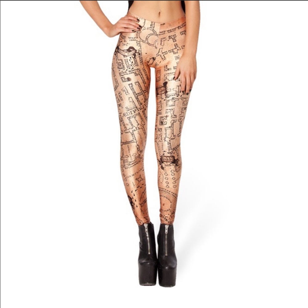 Blackmilk marauders map leggings small